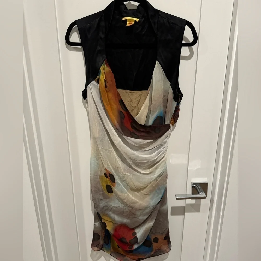 Unbelievable 100% Silk Vintage Catherine Malandrino 2000s dress 10 y2k - Picture 5 of 9